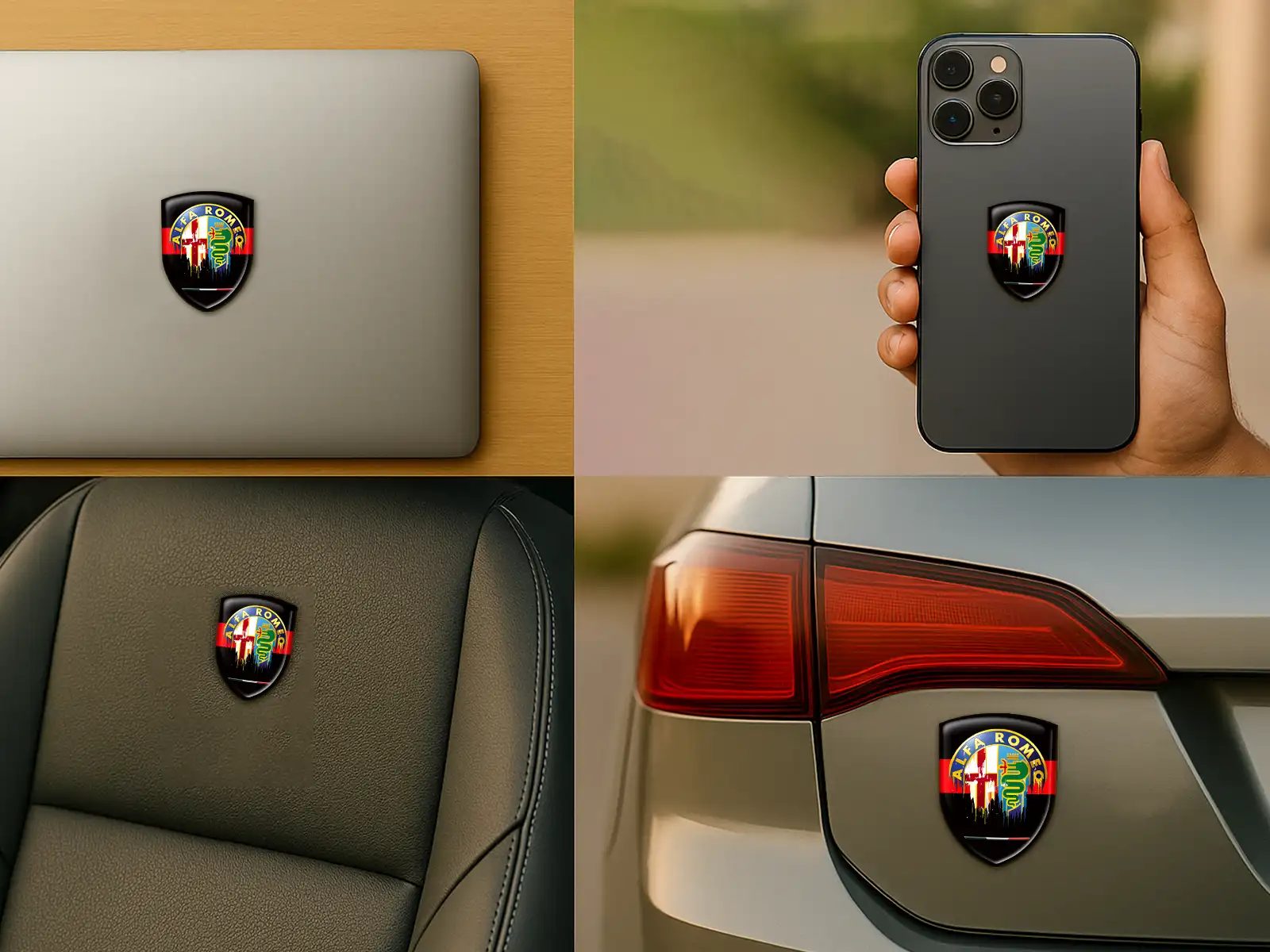 Alfa Romeo Fensteraufkleber Limitiert Edition Robust Auto